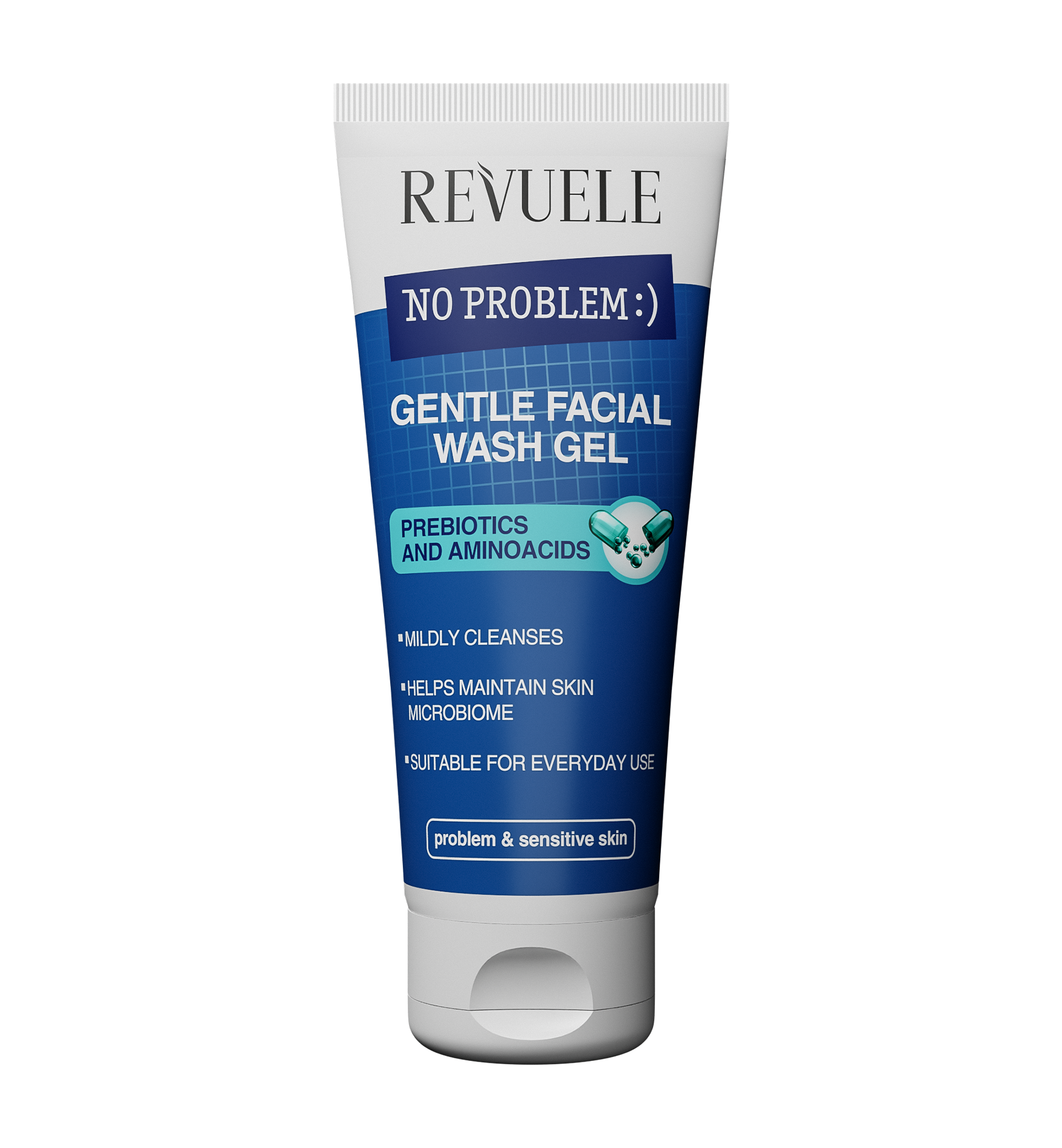 revuele REVUELE NO PROBLEM GENTLE FACIAL WASH GEL PREBIOTICS AND AMINOACIDS