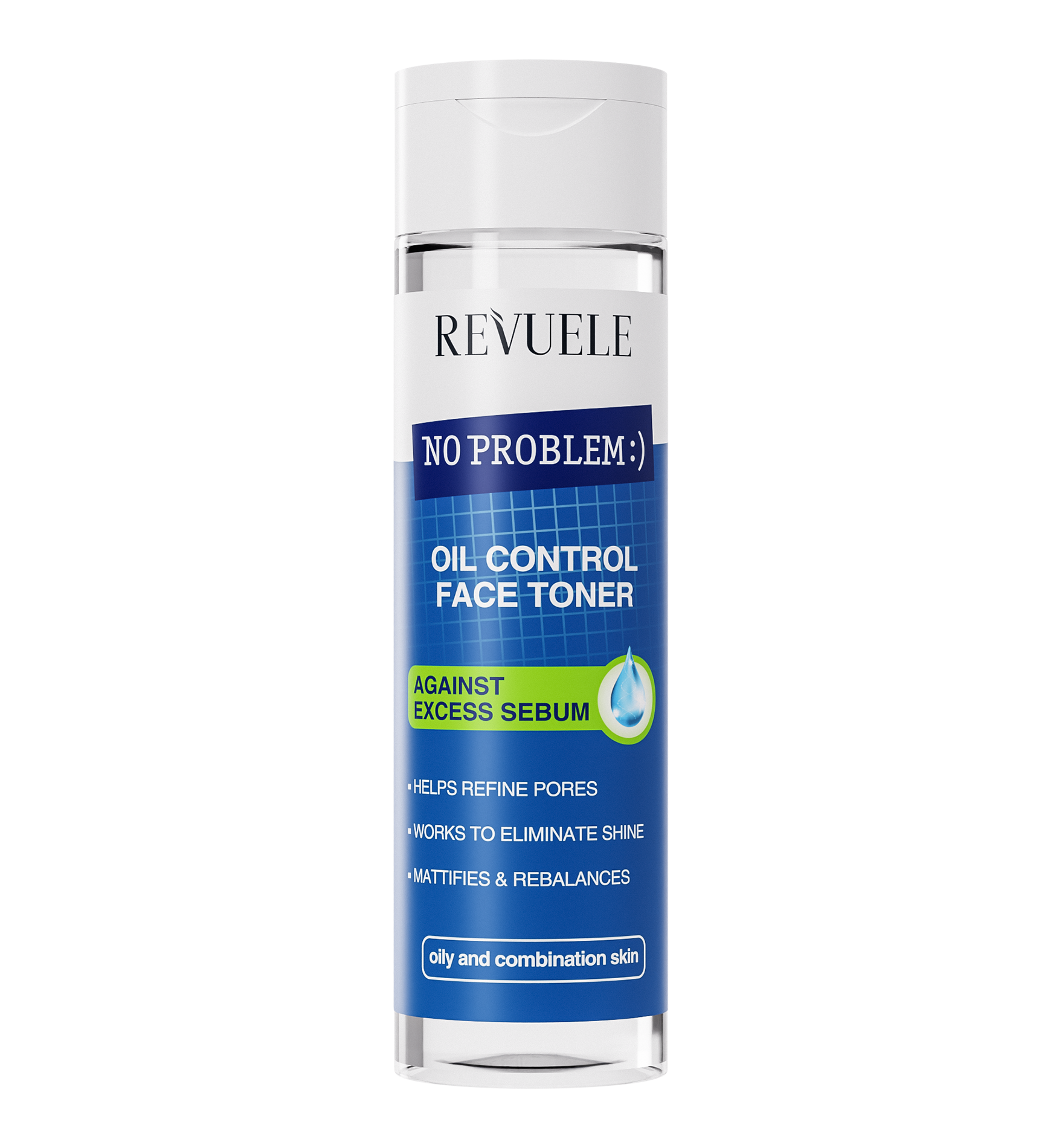 revuele REVUELE NO PROBLEM OIL CONTROL FACE TONER AGAINST EXCESS SEBUM