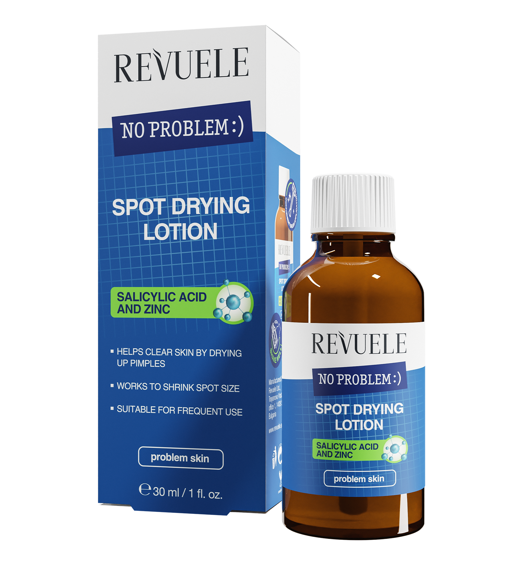 revuele REVUELE NO PROBLEM SPOT DRYING LOTION SALICYLIC ACID AND ZINC