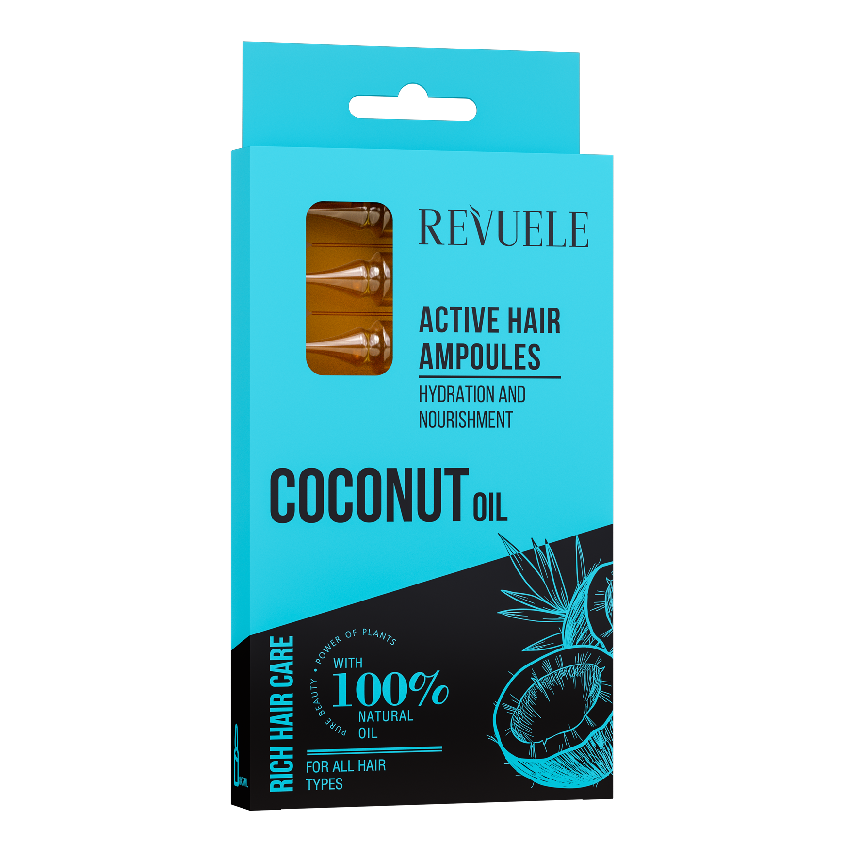 revuele REVUELE COCONUT OIL ACTIVE HAIR AMPOULES
