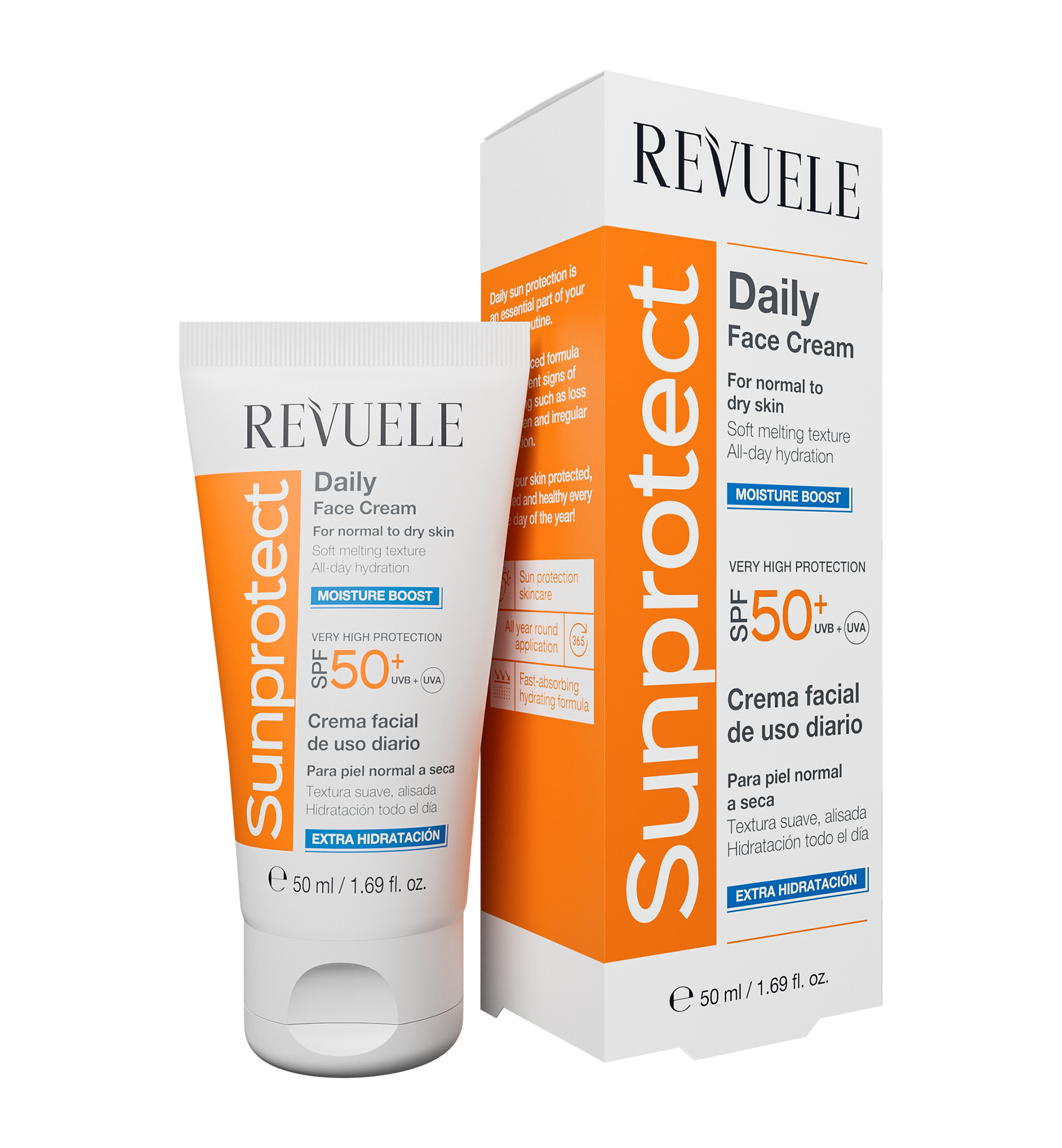 revuele REVUELE SUNPROTECT DAILY FACE CREAM – MOISTURE BOOST SPF 50+