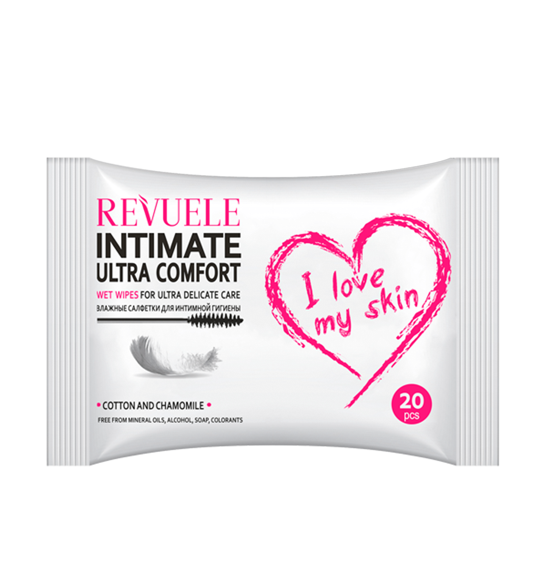revuele REVUELE Wet wipes INTIMATE I LOVE MY SKIN Ultra Comfort with Cotton and Chamomille