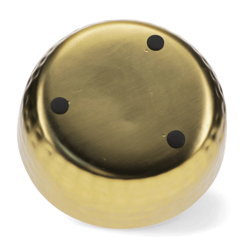 Rex London 3-wick Scented Candle Bowl - Gold Tone Hammered Metal