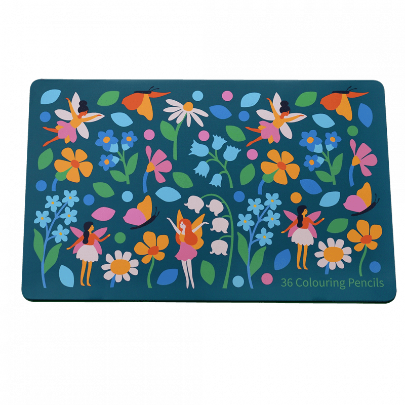 Rex London 36 Colouring Pencils In A Tin - Fairies In The Garden