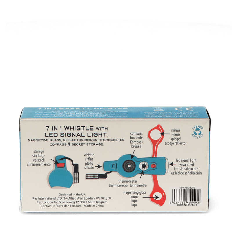 Rex London 7 In 1 Safety Whistle - Spirit Of Adventure