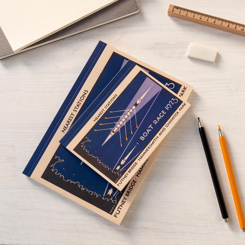 Rex London A5 Notebook - TfL Vintage Poster "Boat Race"