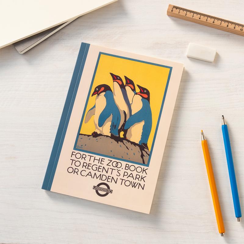rex london A5 notebook - TfL Vintage Poster "For the Zoo…"