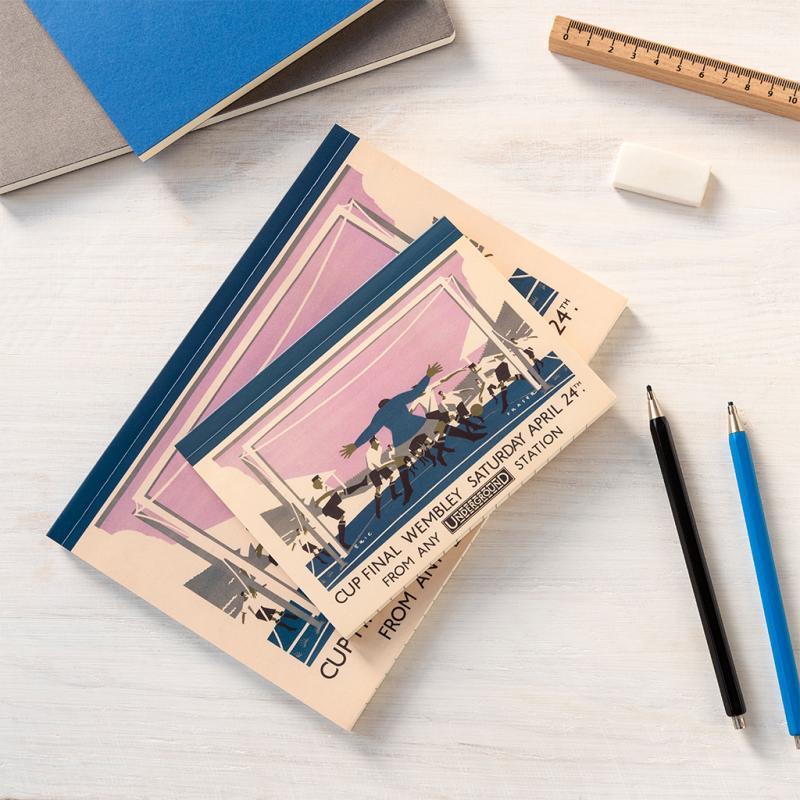 Rex London A6 Notebook - TfL Vintage Poster "Cup Final"