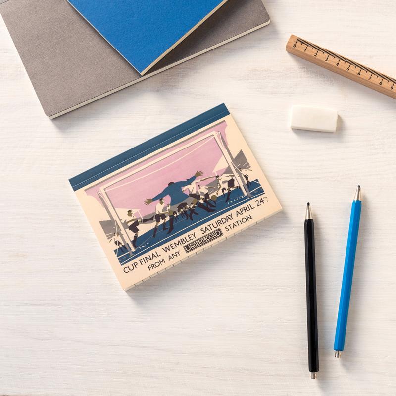 rex london A6 notebook - TfL Vintage Poster "Cup Final"