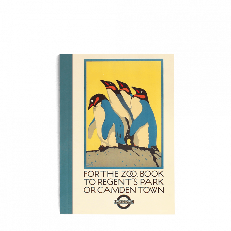 Rex London A6 Notebook - TfL Vintage Poster "For The Zoo "