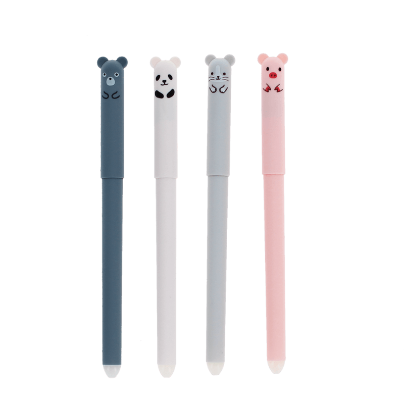Rex London Adorable Animal Erasable Gel Pens (set Of 4) - Medley