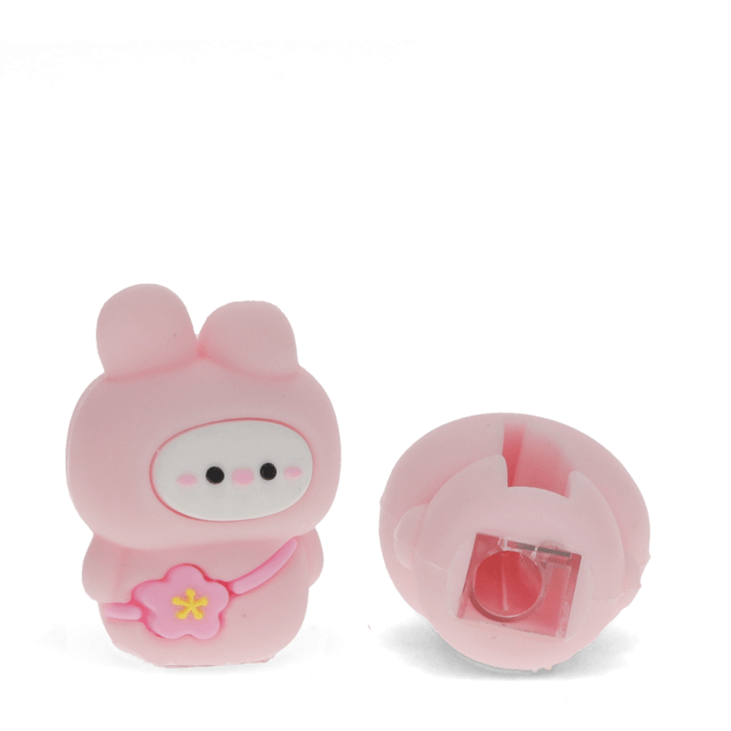 Rex London Adorable Animal Pencil Sharpener - Pink Bunny