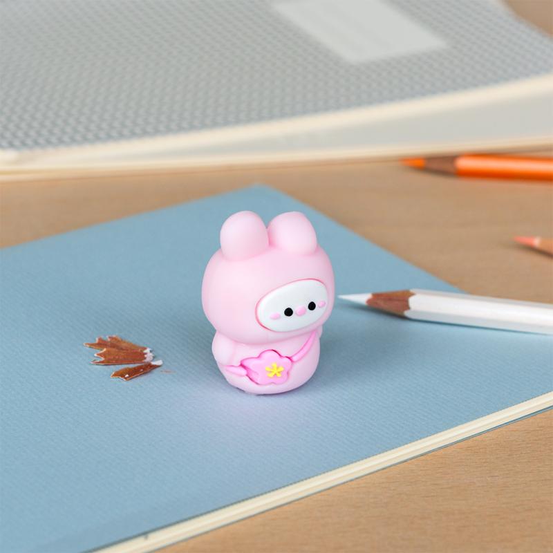 rex london Adorable animal pencil sharpener - Pink bunny