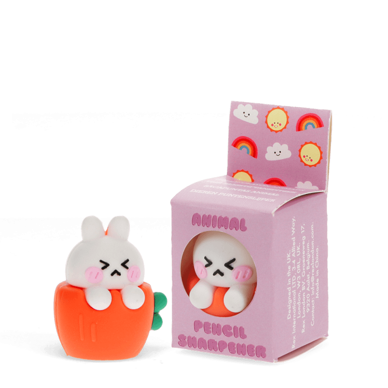 Rex London Adorable Animal Pencil Sharpener - White Rabbit