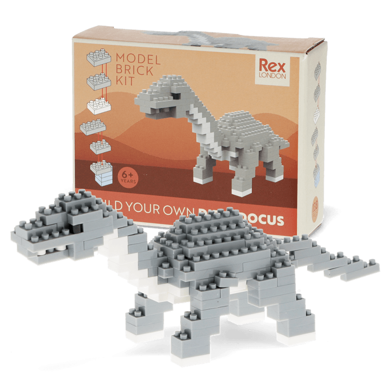 Rex London Build Your Own Dinosaur Model Brick Kit - Diplodocus