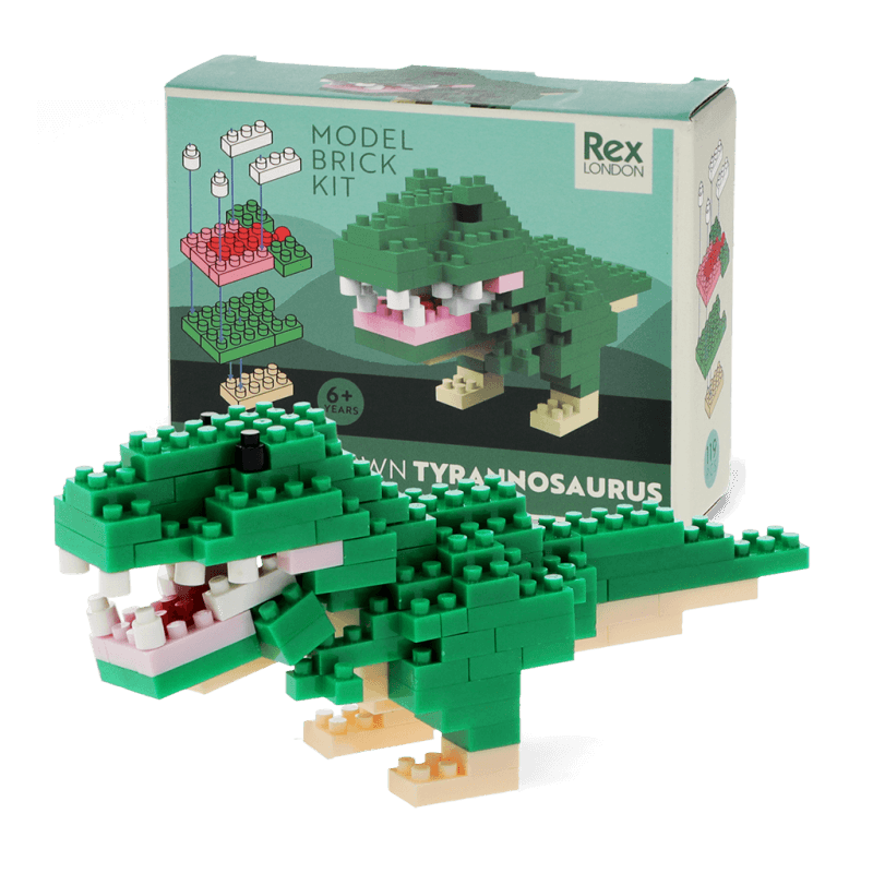 Rex London Build Your Own Dinosaur Model Brick Kit - Tyrannosaurus Rex