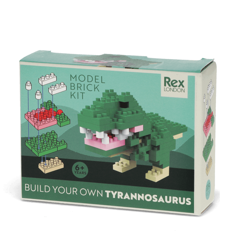 Rex London Build Your Own Dinosaur Model Brick Kit - Tyrannosaurus Rex