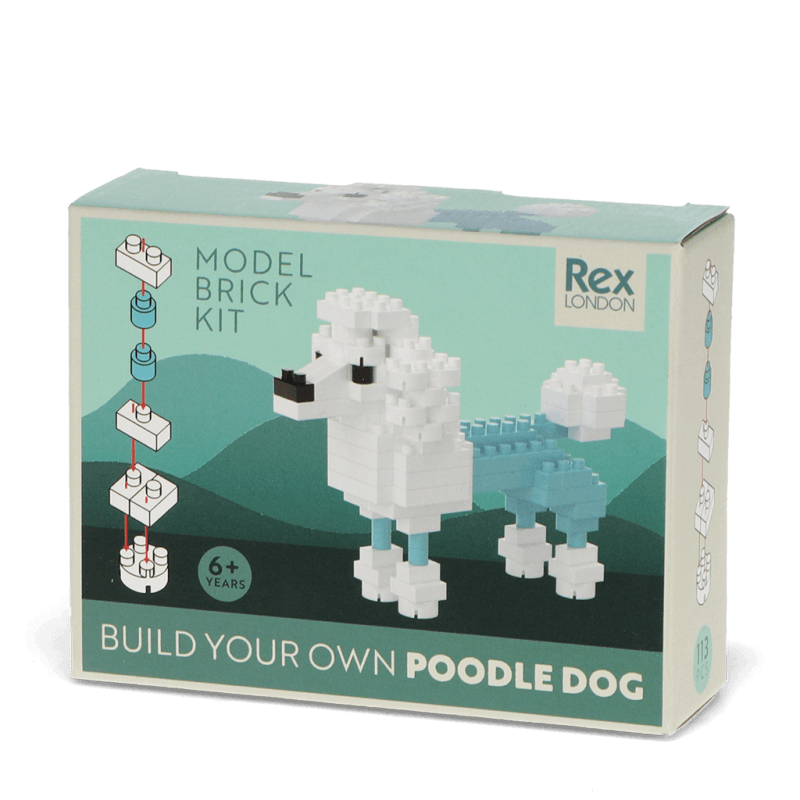 Rex London Build Your Own Dog Model Brick Kit - Poodle