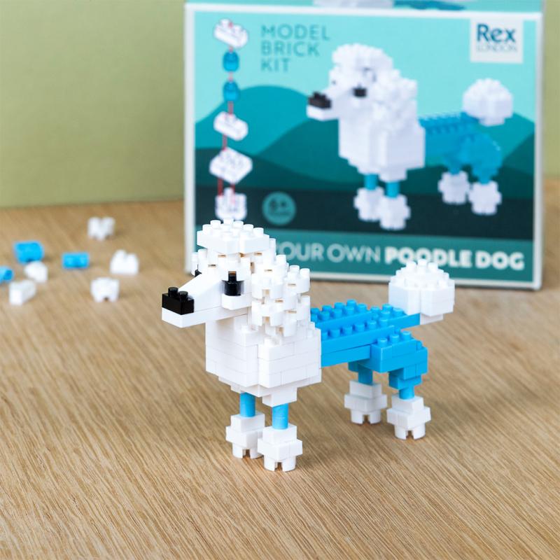 rex london Build your own dog model brick kit - Poodle