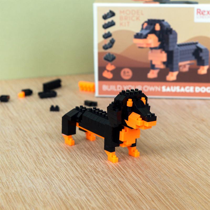 rex london Build your own dog model brick kit - Sausage dog