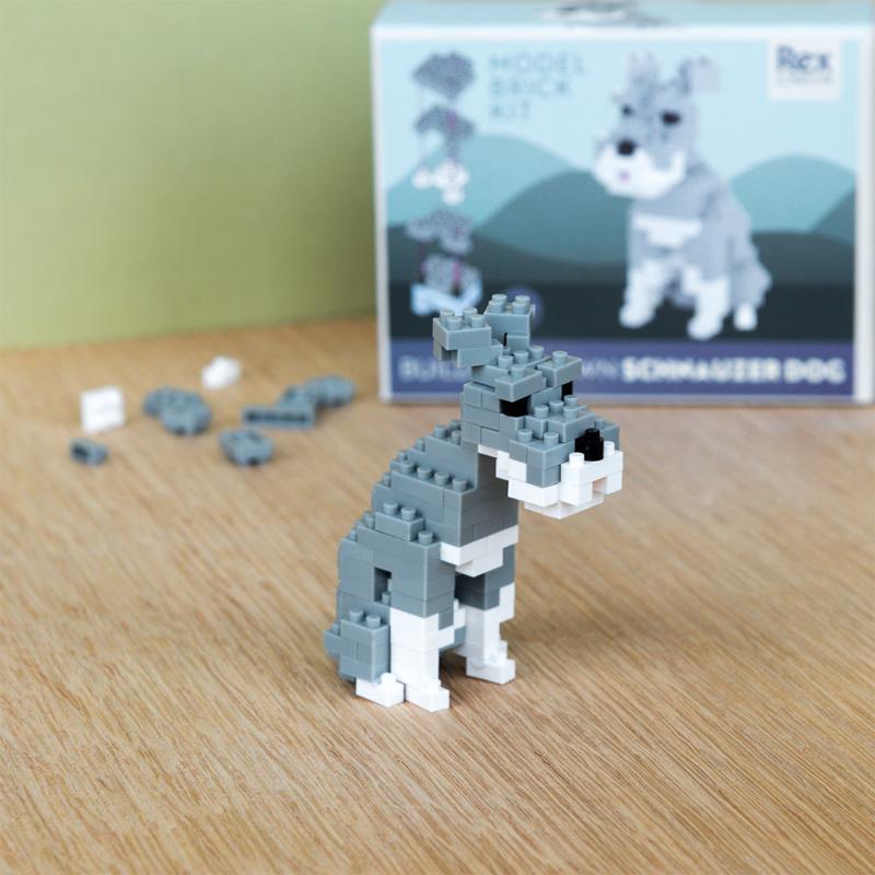 rex london Build your own dog model brick kit - Schnauzer