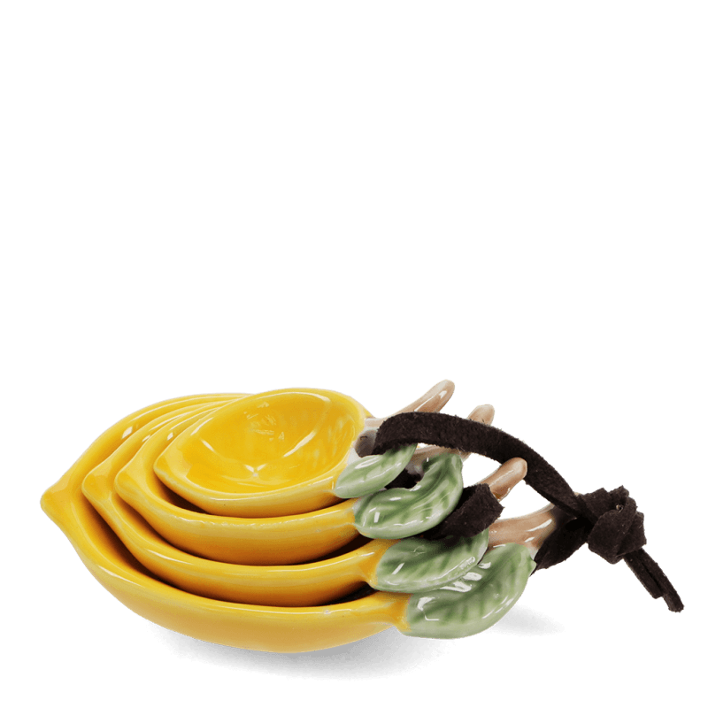 Rex London Ceramic Measuring Spoons (set Of 4) - Lemons