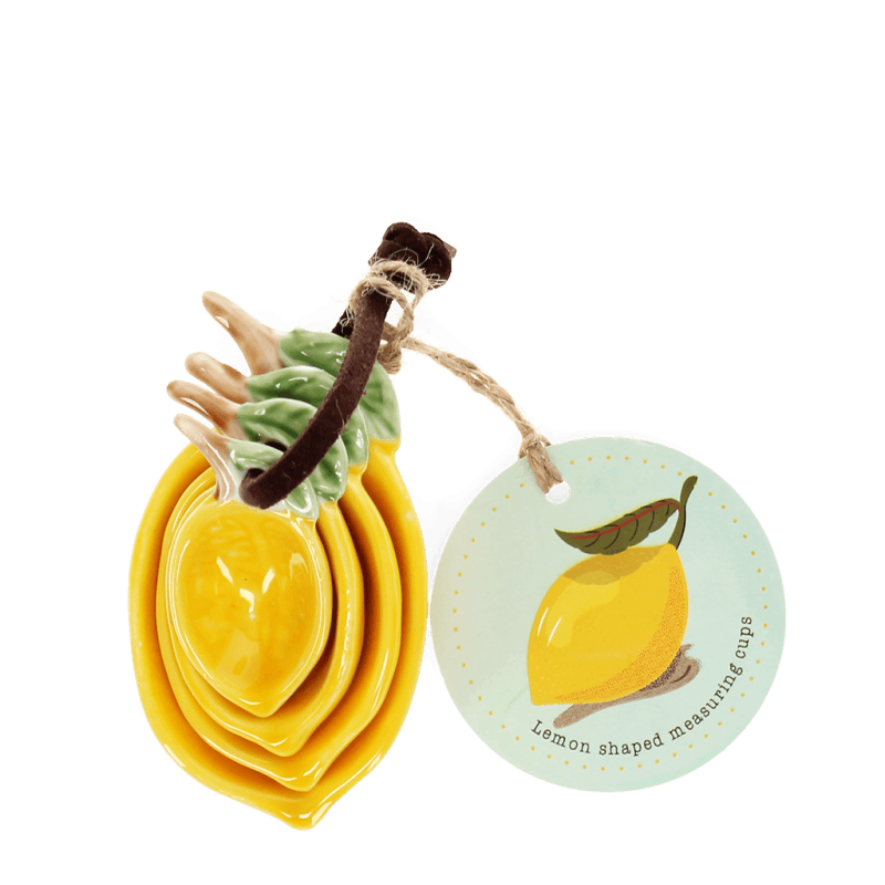 Rex London Ceramic Measuring Spoons (set Of 4) - Lemons