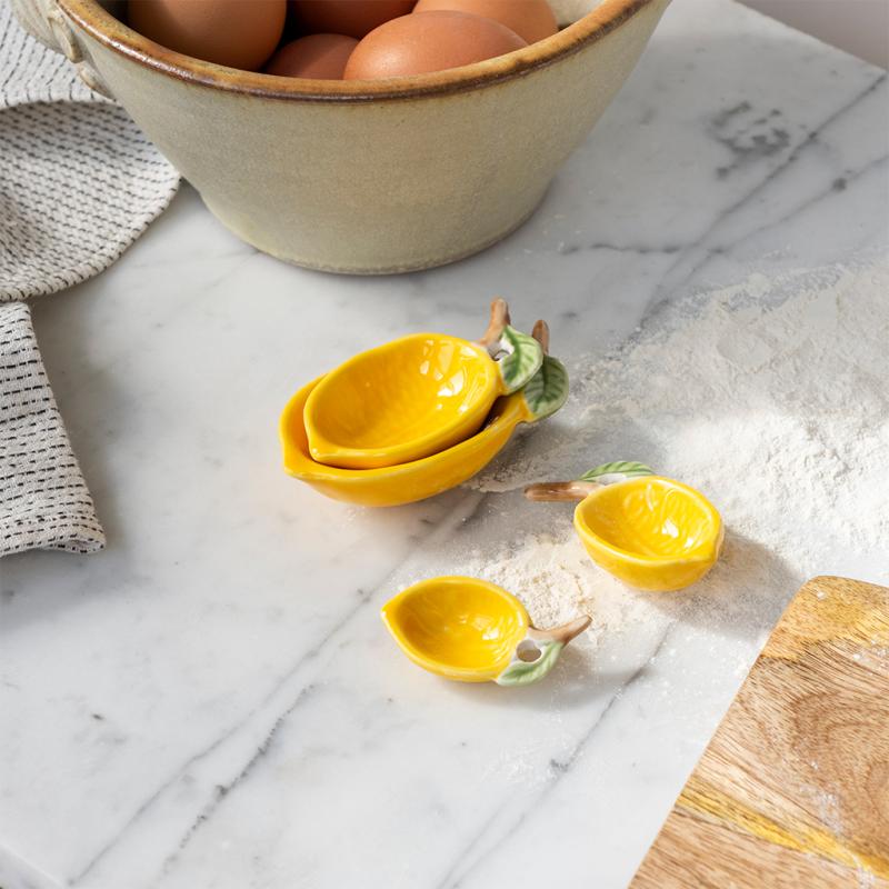 rex london Ceramic measuring spoons (set of 4) - Lemons