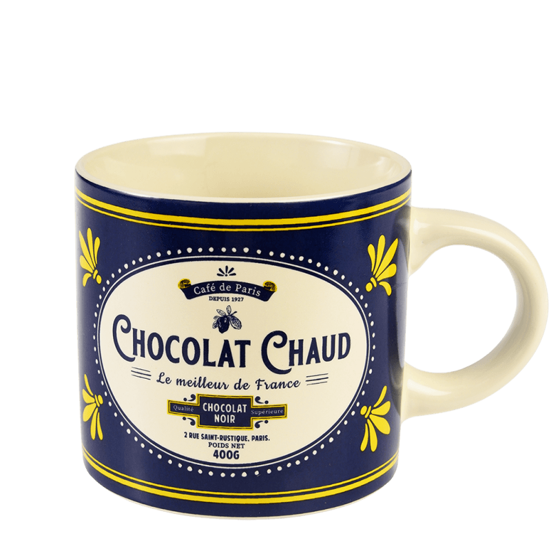 Rex London Ceramic Mug 350ml - Cafe De Paris CHOCOLAT CHAUD