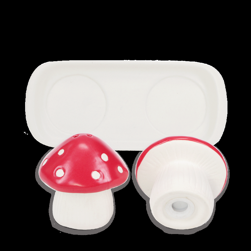 Rex London Ceramic Salt And Pepper Shakers - Mushroom