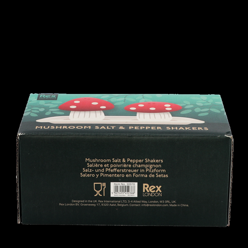 Rex London Ceramic Salt And Pepper Shakers - Mushroom
