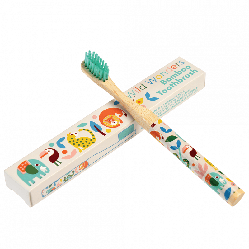 Rex London Children's Bamboo Toothbrush - Wild Wonders
