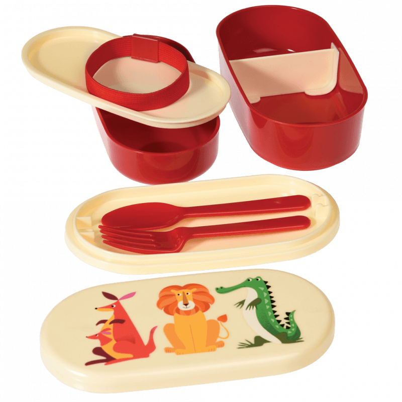 Rex London Children's Bento Box - Colourful Creatures