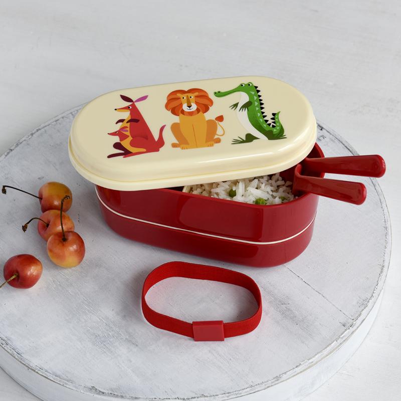 rex london Children's bento box - Colourful Creatures