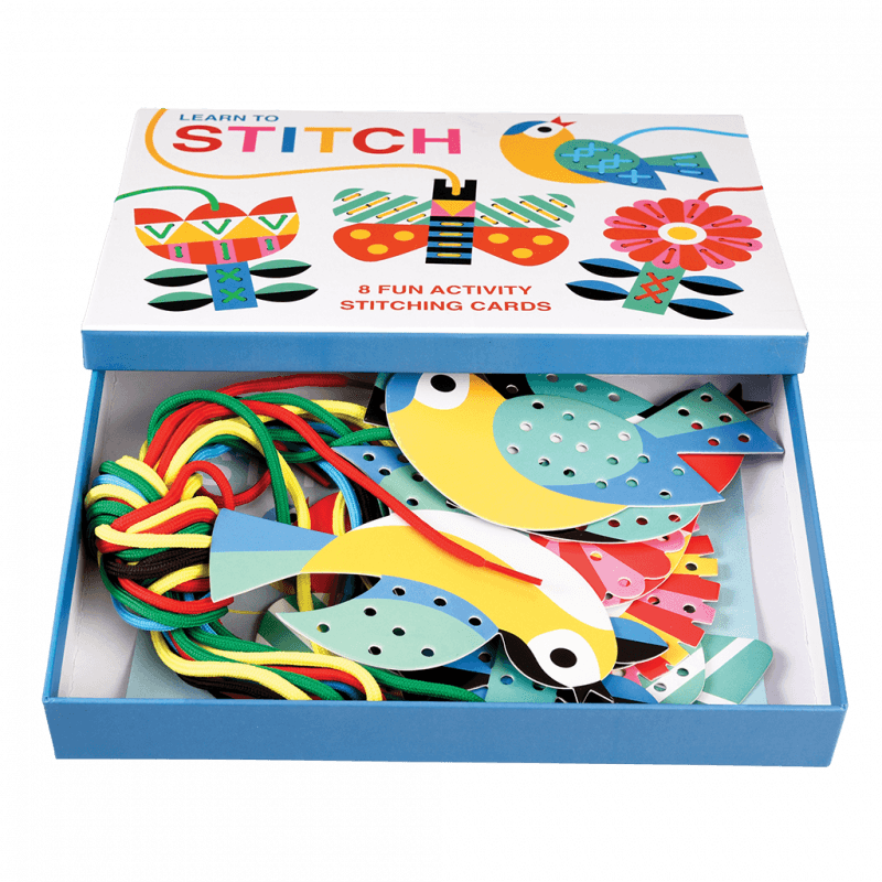 Rex London Children's Cardboard Stitching Kit - Learn To Stitch Activity