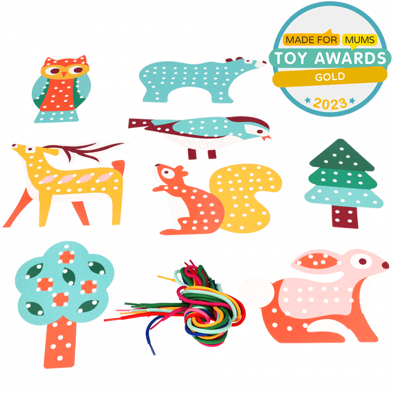 Rex London Children's Cardboard Stitching Kit - Woodland