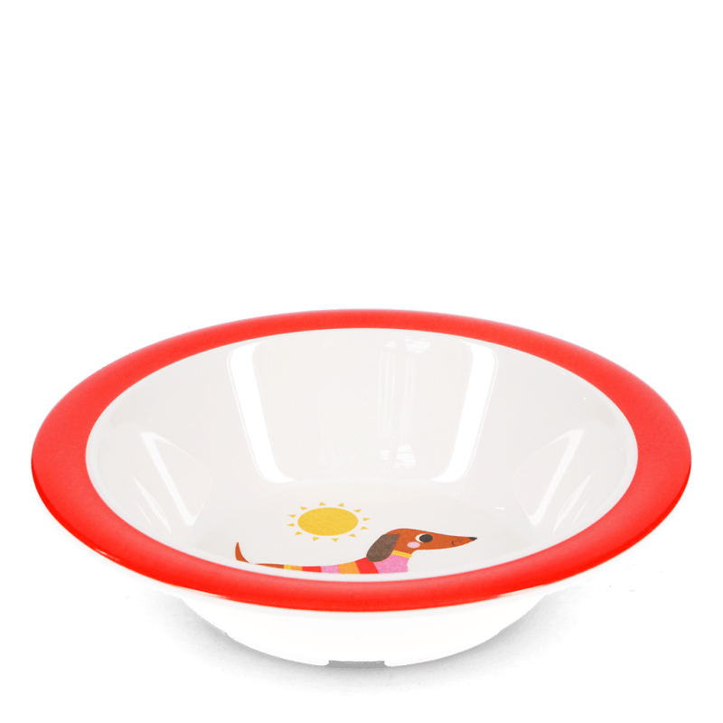 Rex London Children's Melamine Bowl - Sunny Sausage Dog