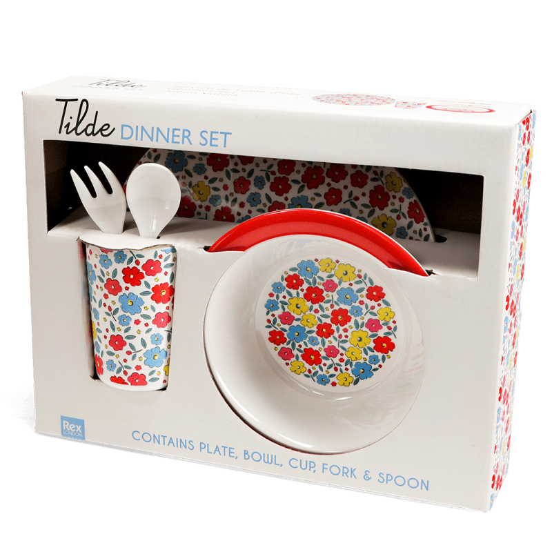 Rex London Children's Melamine Dinner Set (5 Pieces) - Tilde