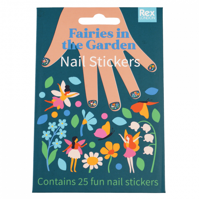 Rex London Children's Nail Stickers (pack Of 25) - Fairies In The Garden