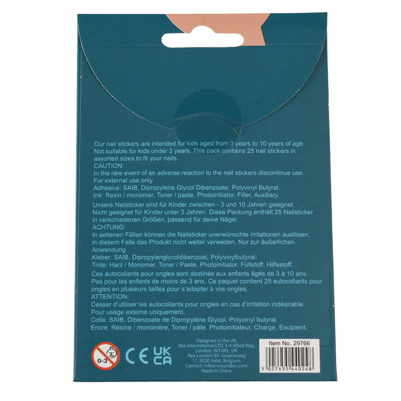 Rex London Children's Nail Stickers (pack Of 25) - Fairies In The Garden