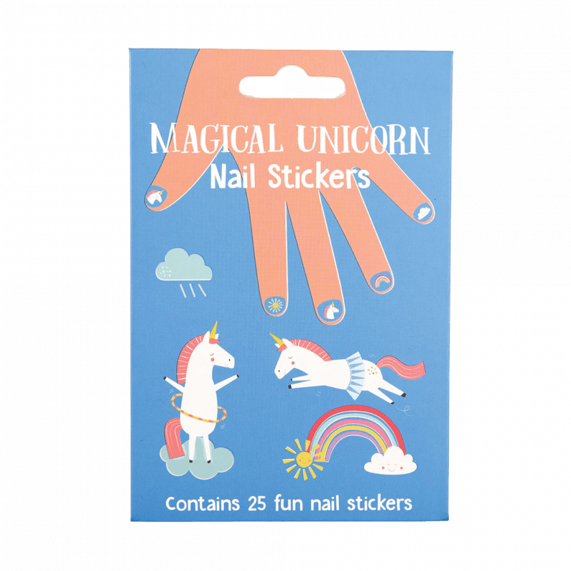 Rex London Children's Nail Stickers (pack Of 25) - Magical Unicorn
