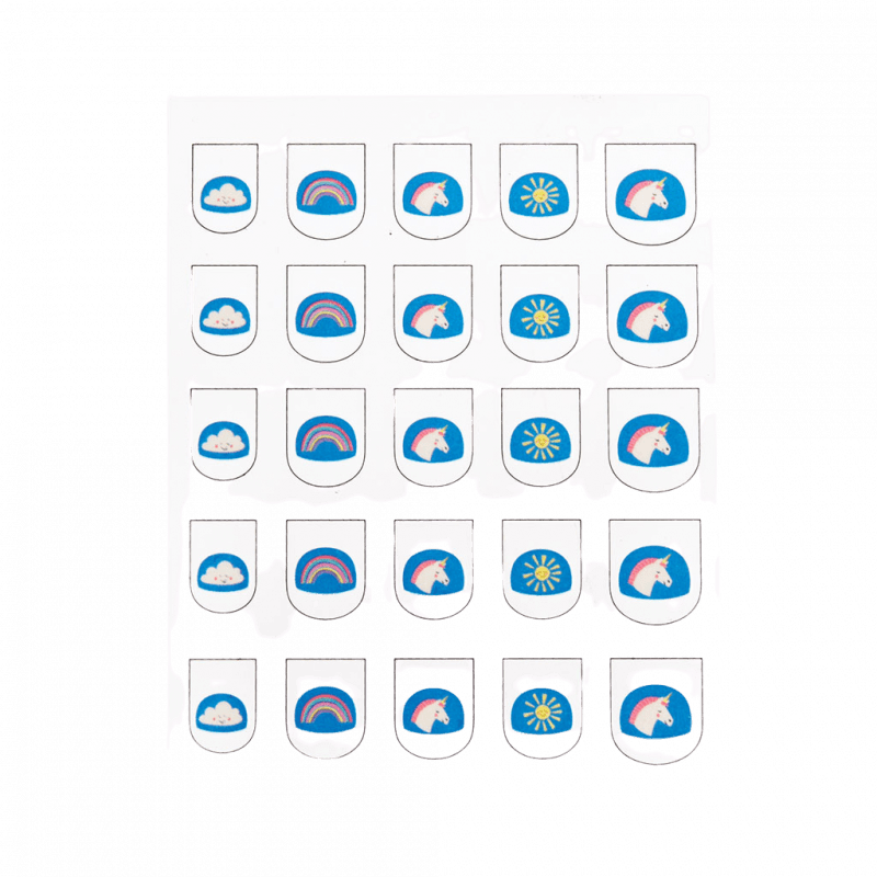 Rex London Children's Nail Stickers (pack Of 25) - Magical Unicorn