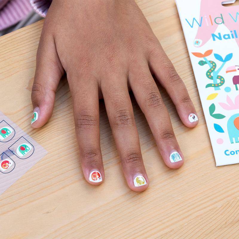 rex london Children's nail stickers (pack of 25) - Wild Wonders