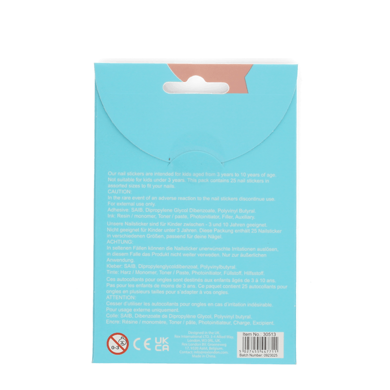 Rex London Children's Nail Stickers - Sunny Sausage Dog