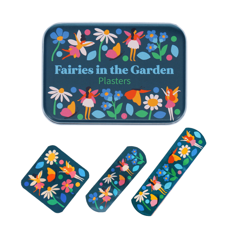 Rex London Children's Plasters In A Tin (30 Pcs) - Fairies In The Garden
