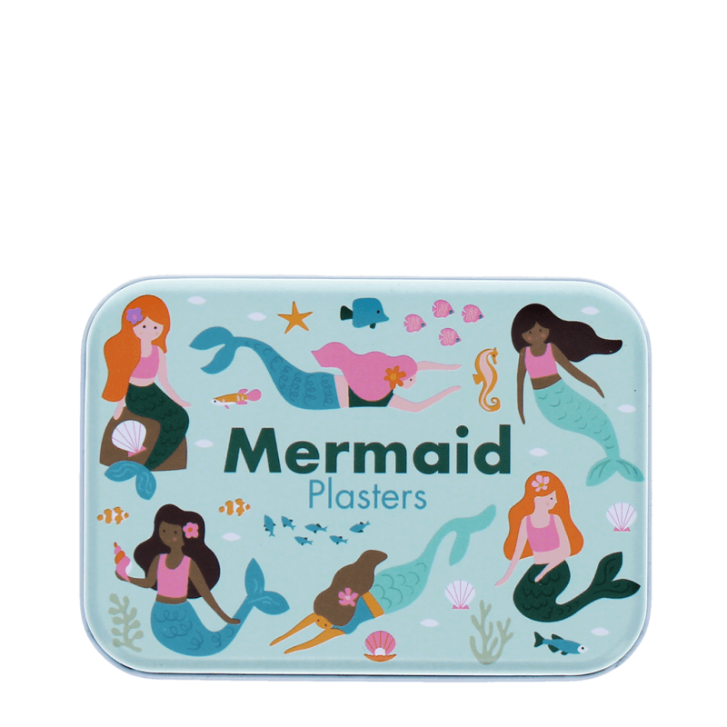 Rex London Children's Plasters In A Tin (30 Pcs) - Mermaid