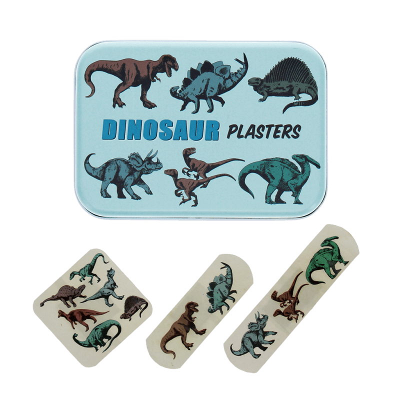 Rex London Children's Plasters In A Tin (30 Pcs) - Prehistoric Land