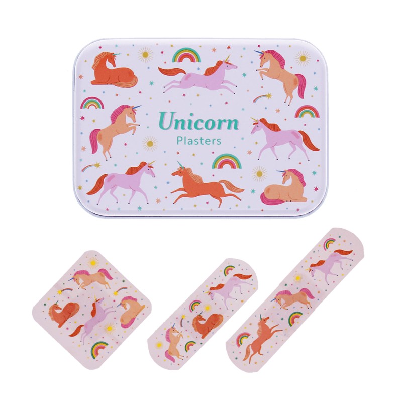 Rex London Children's Plasters In A Tin (30 Pcs) - Unicorn
