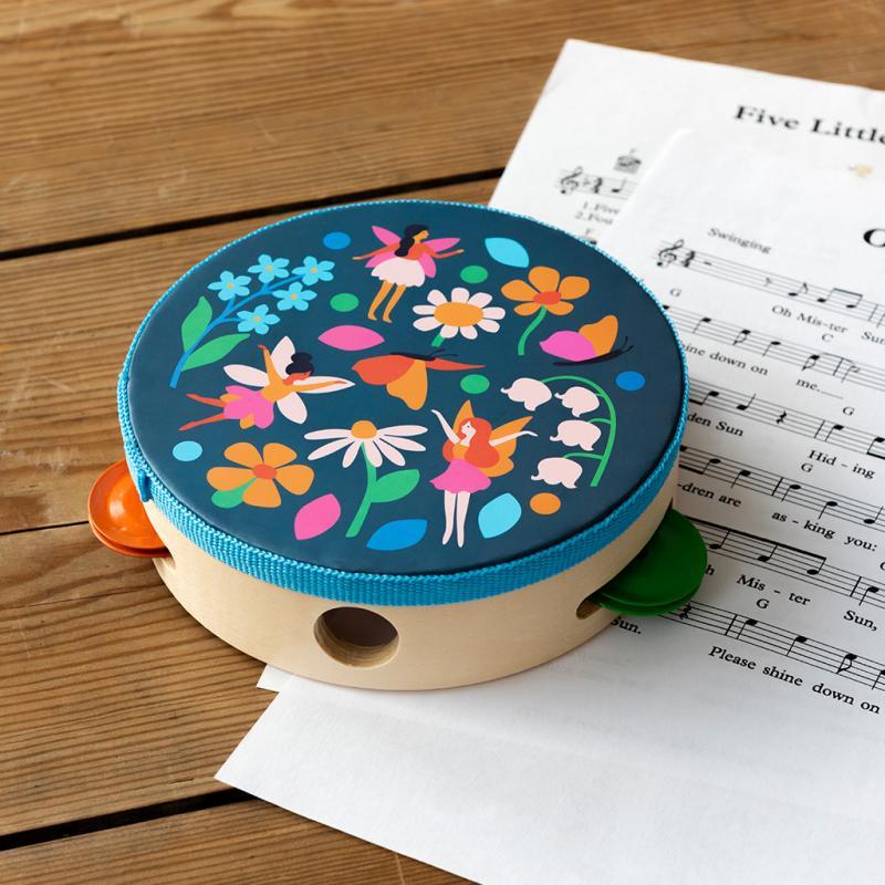 rex london Children's tambourine - Fairies in the Garden