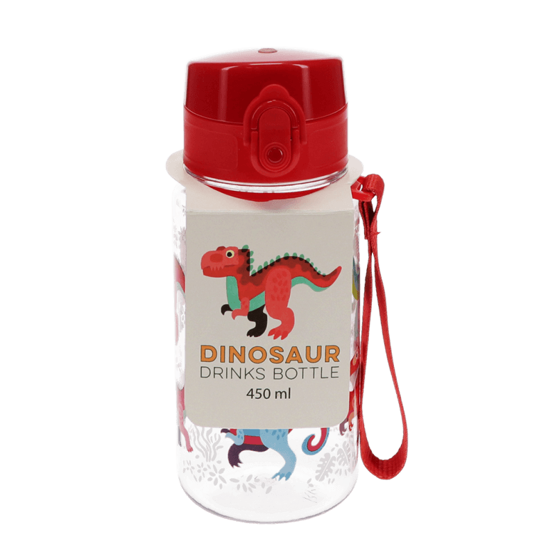 Rex London Children's Water Bottle - Baby Dinos (sports Cap 450ml)